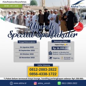 Paket Umroh Special Spektakuler Alsha Tours 26,9 juta